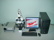 Teaching System with a KY-F1030U connected to a PC for image capture and a DLA-SX21 projector for presentations.
