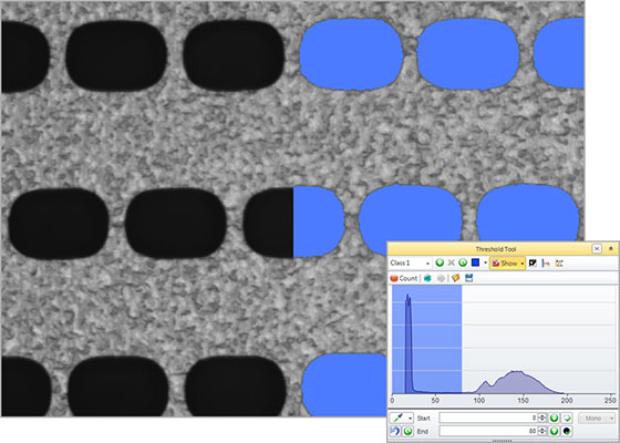 Image Pro Premier histogram segmentation